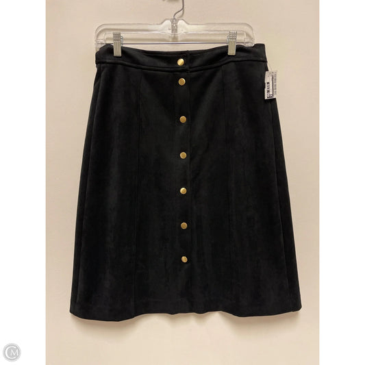 Skirt Midi By Loft In Black, Size: 6