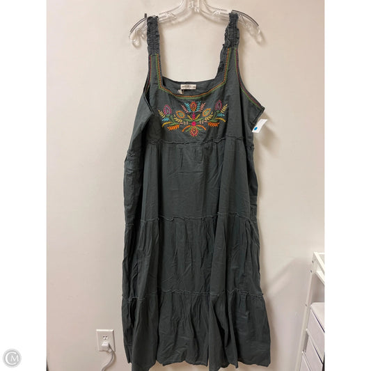 Dress Casual Maxi By Natural Life In Grey, Size: 1x