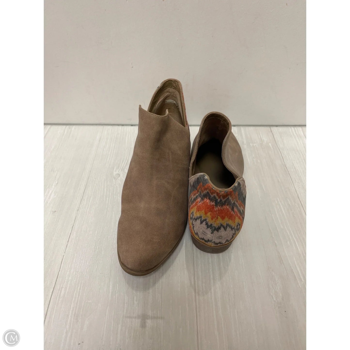 Boots Ankle Flats By Indigo Rd In Brown, Size: 10