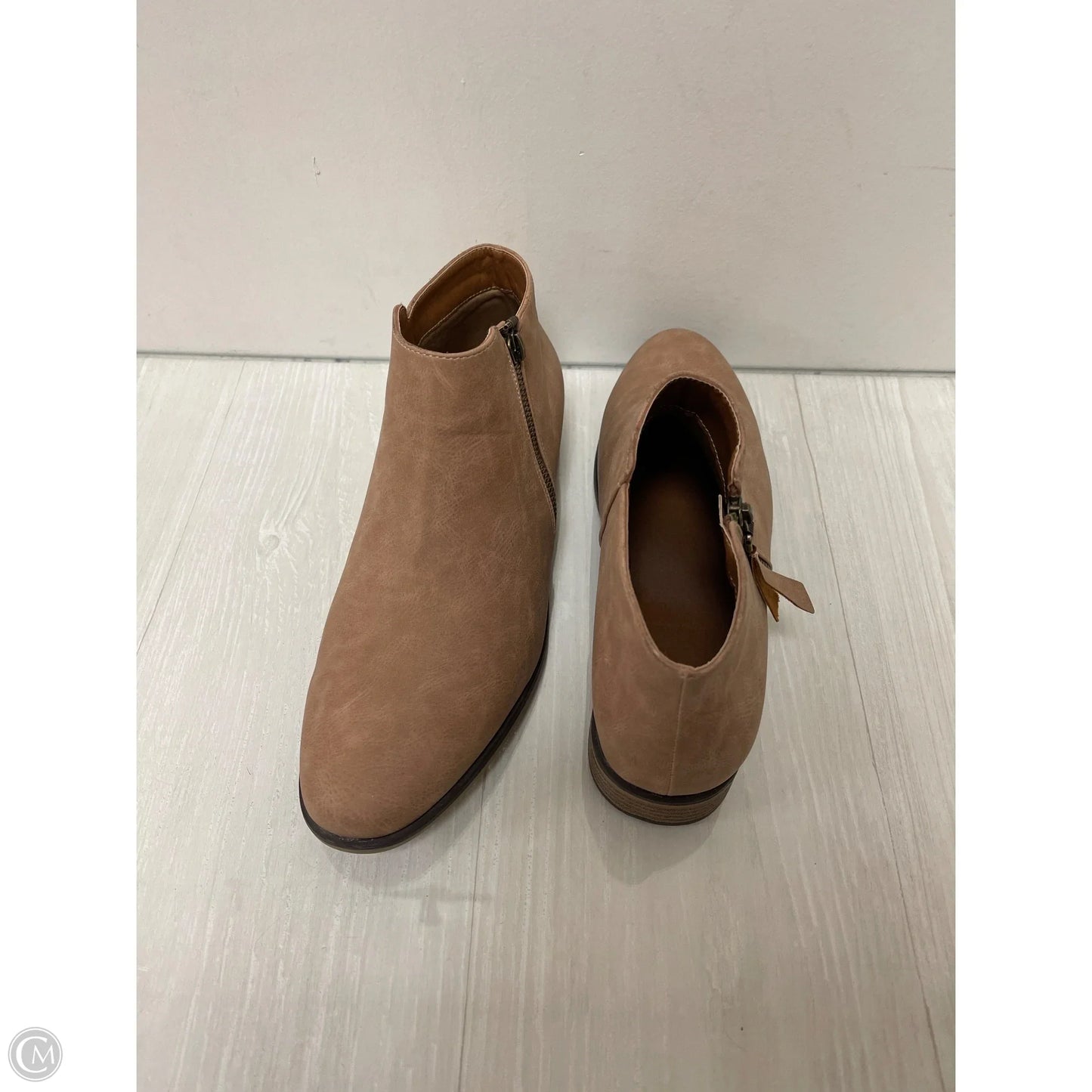 Boots Ankle Flats By Clothes Mentor In Brown, Size: 11.5