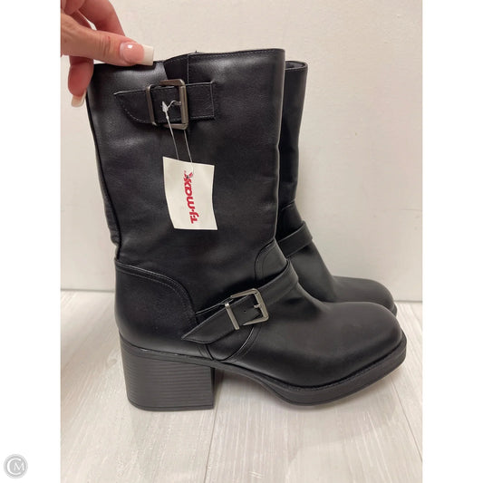 Boots Mid-calf Heels By Kenneth Cole Reaction In Black, Size: 9.5