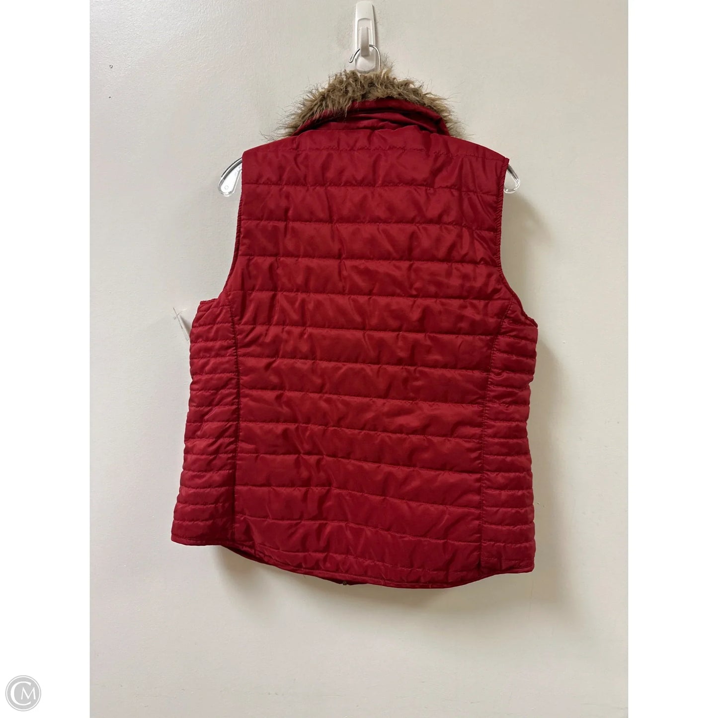 Vest Puffer & Quilted By Dressbarn In Red, Size: L