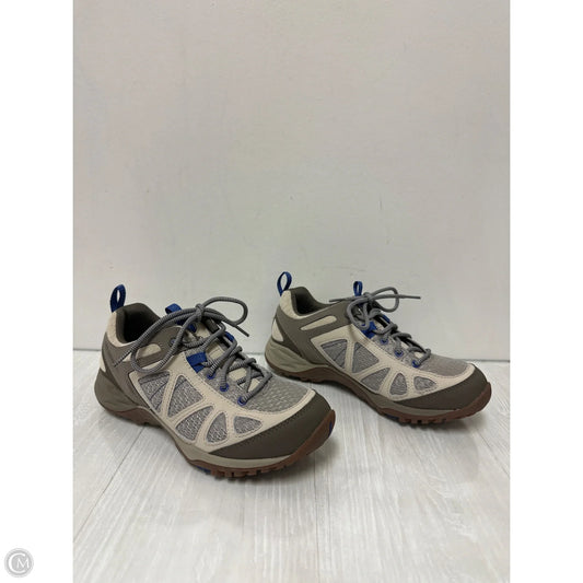 Shoes Hiking By Merrell In Cream, Size: 9.5