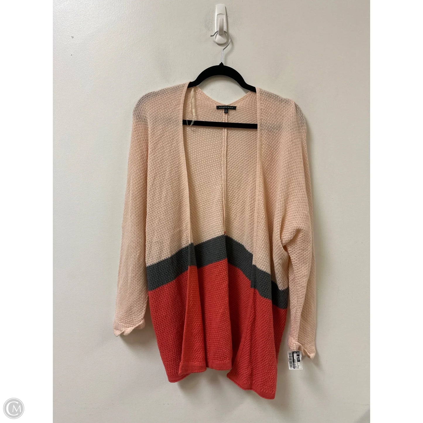 Sweater Cardigan By Staccato In Pink, Size: S