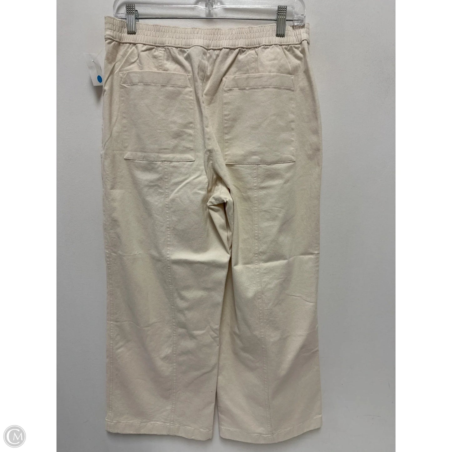 Pants Wide Leg By Lands End In Cream, Size: 10p