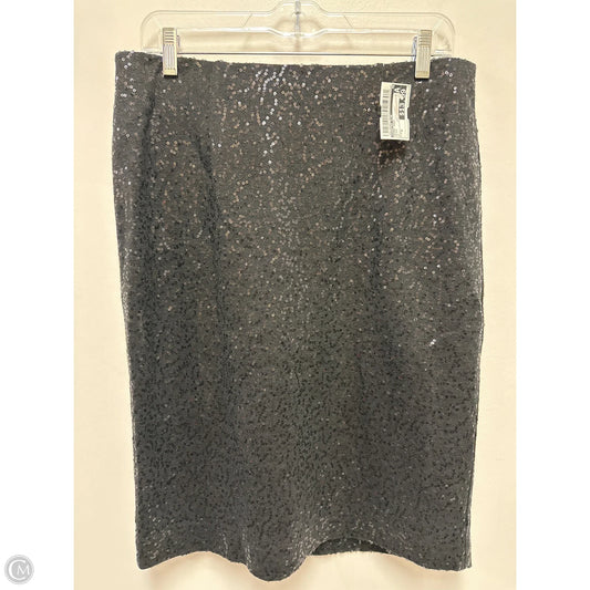 Skirt Midi By Charter Club In Black, Size: 8