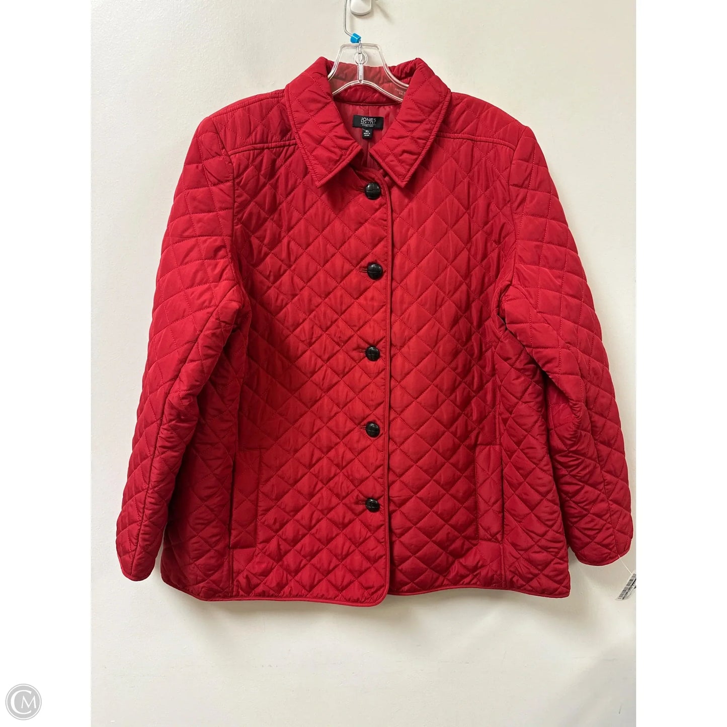 Jacket Puffer & Quilted By Jones New York In Red, Size: Xl