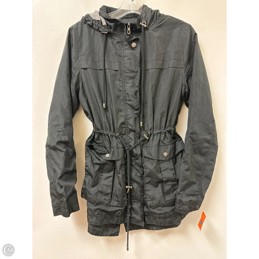 Jacket Windbreaker By Merona In Black, Size: S