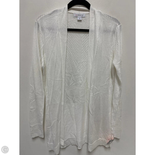 Sweater Cardigan By Liz Claiborne In White, Size: M