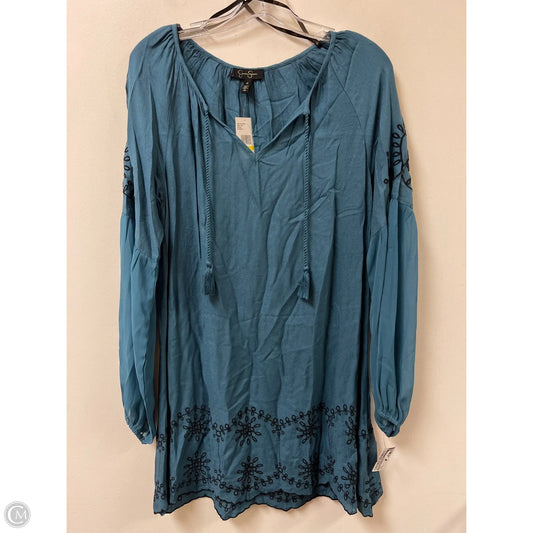 Dress Casual Short By Jessica Simpson In Blue, Size: M