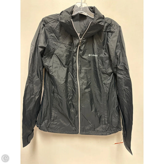 Jacket Windbreaker By Columbia In Black, Size: L