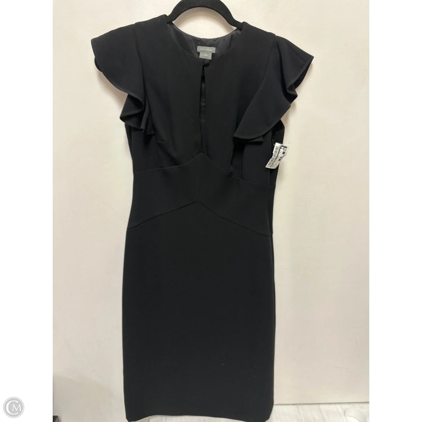 Dress Casual Midi By Ann Taylor In Black, Size: Xs