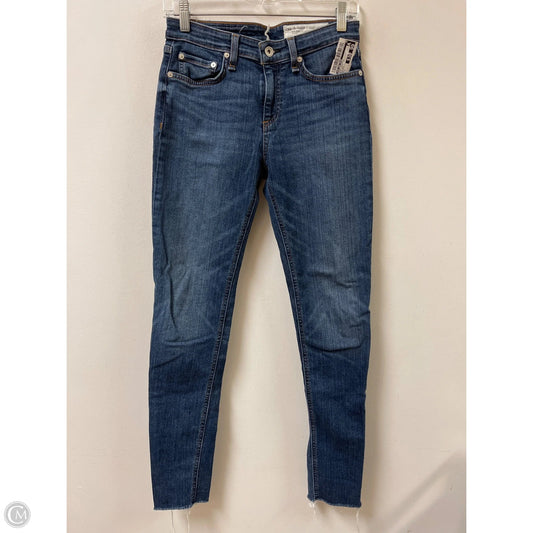 Jeans Skinny By Rag And Bone In Blue Denim, Size: 2