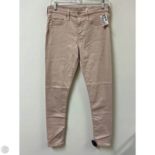 Jeans Skinny By Adriano Goldschmied In Pink Denim, Size: 4