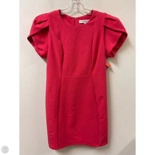 Dress Casual Short By Liverpool In Pink, Size: M
