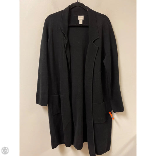 Sweater Cardigan By Chicos In Black, Size: L