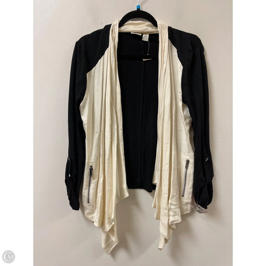 Cardigan By Chicos In Black & White, Size: L