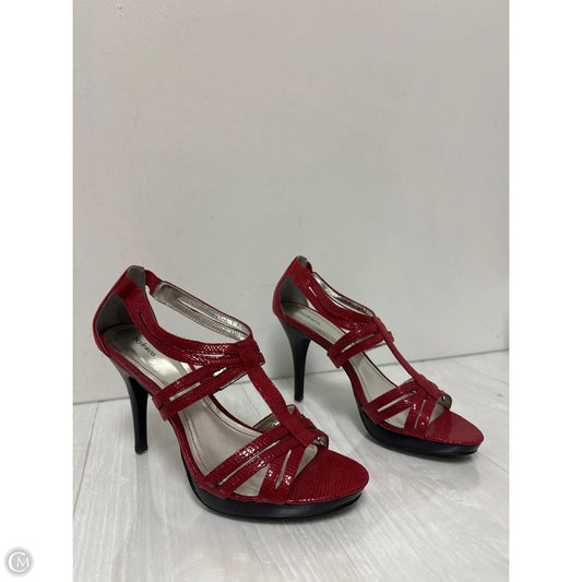 Shoes Heels Block By Style And Company In Red, Size: 10