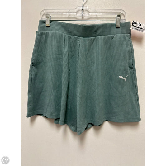 Athletic Shorts By Puma In Green, Size: M