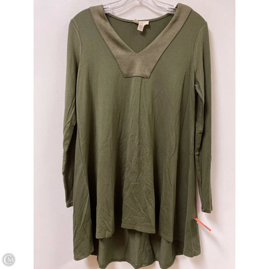 Tunic Long Sleeve By Cupio In Green, Size: S