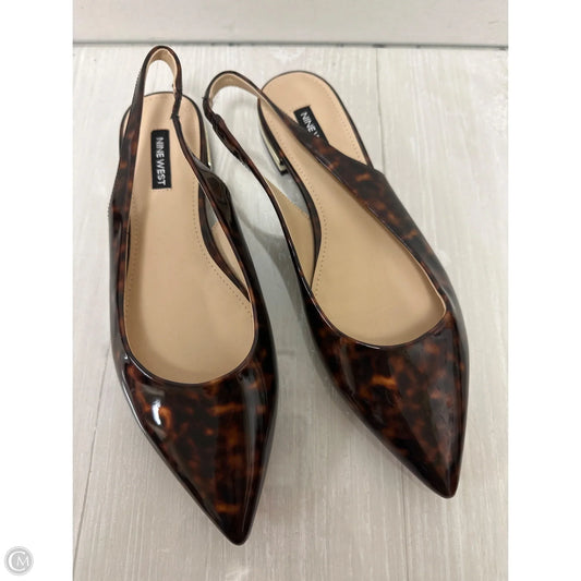 Shoes Flats By Nine West In Tortoise Shell Print, Size: 8.5