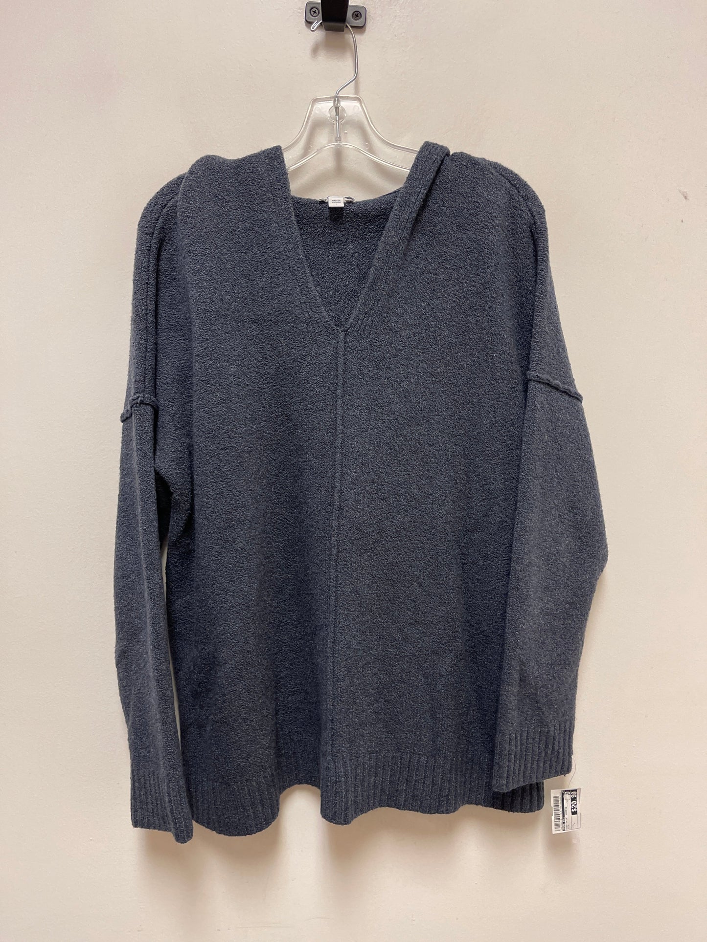 Sweatshirt Hoodie By Pure Jill In Blue, Size: L