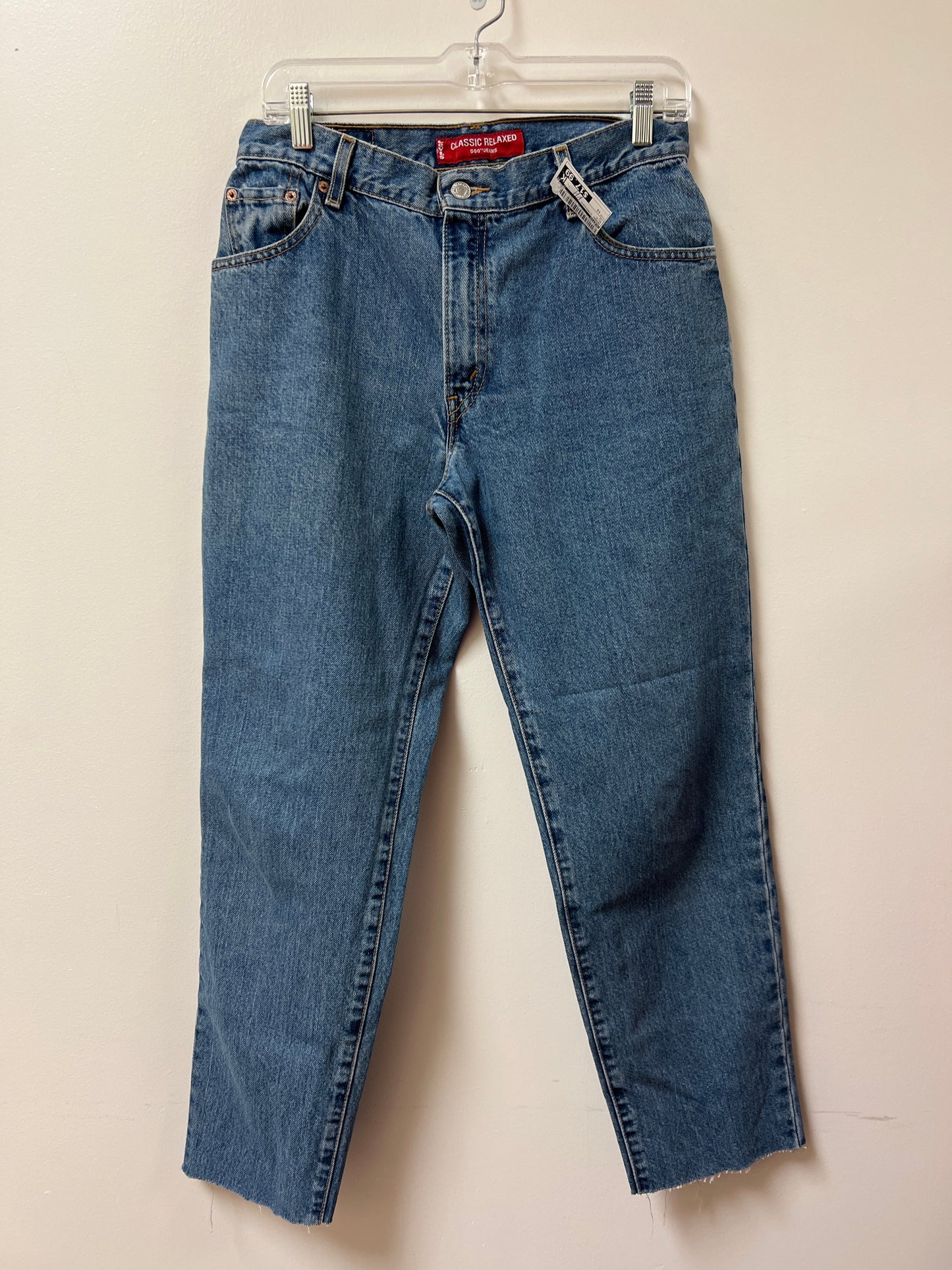 Jeans Straight By Levis In Blue, Size: 12