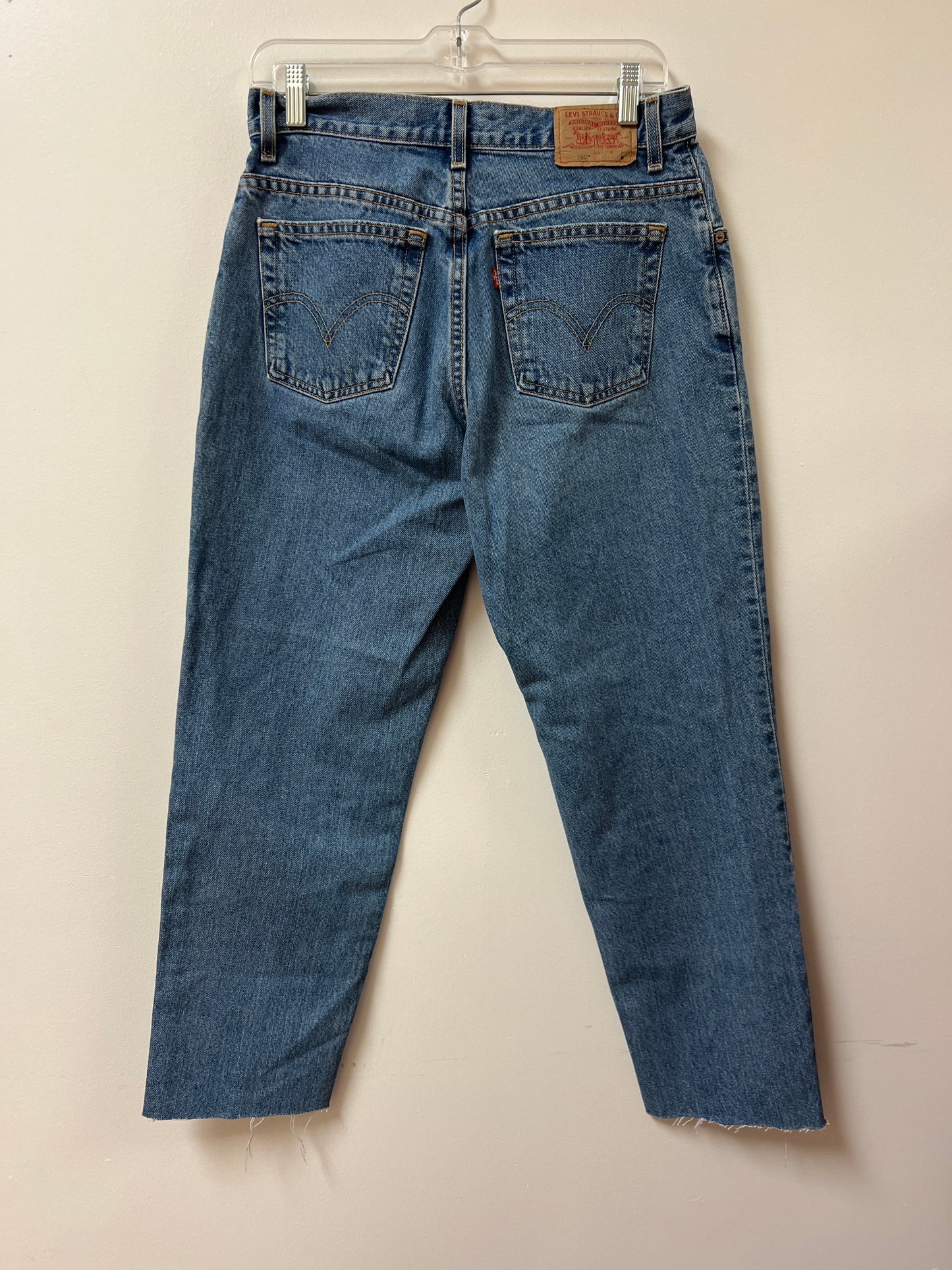 Jeans Straight By Levis In Blue, Size: 12