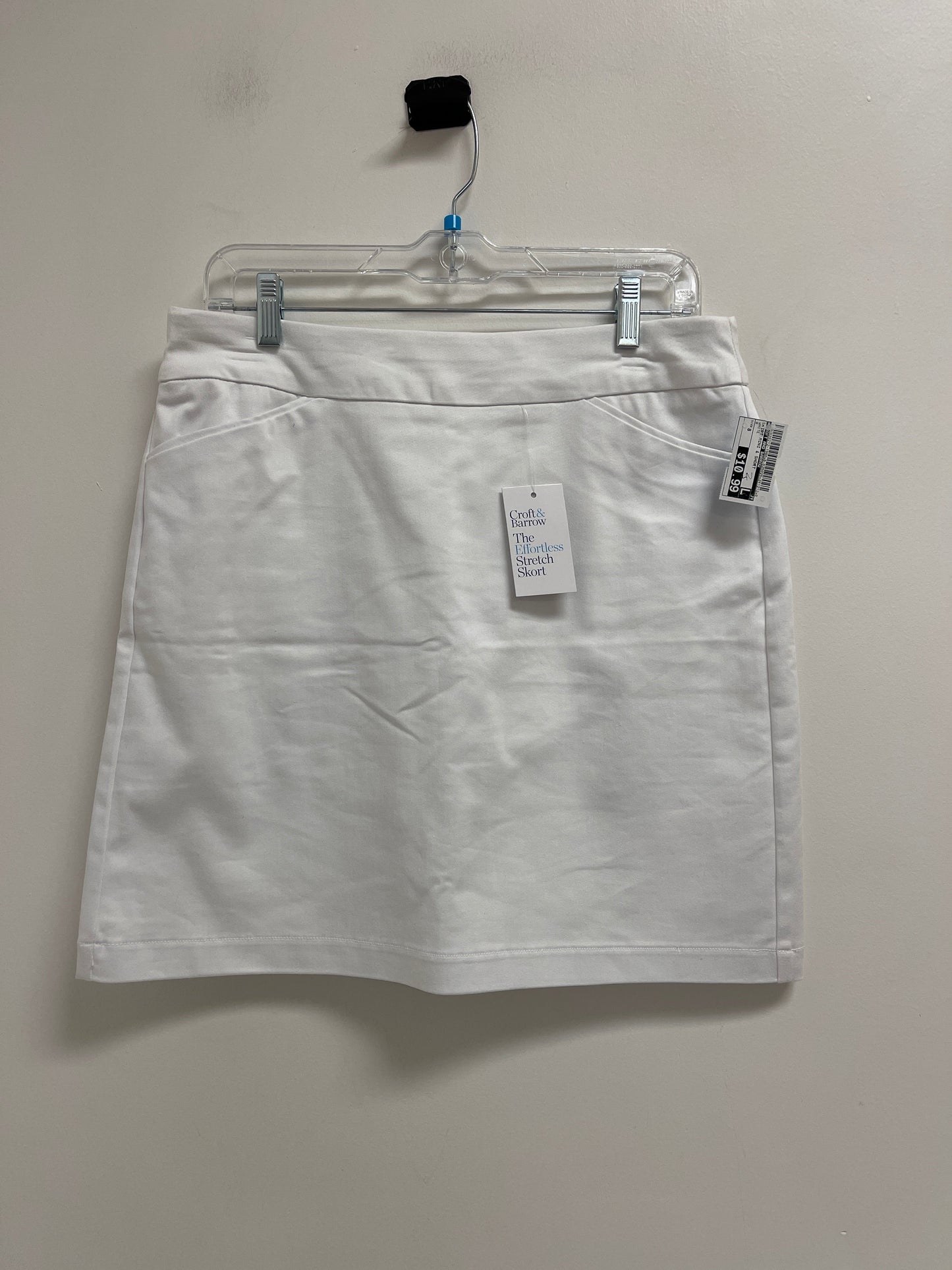 Skirt Mini & Short By Croft And Barrow In White, Size: 8