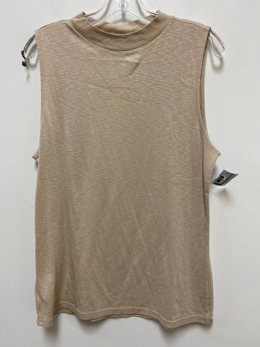 Top Sleeveless By Ann Taylor In Cream, Size: Xl