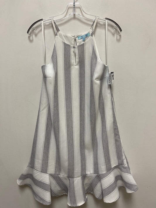 Dress Casual Midi By She + Sky In Grey & White, Size: S