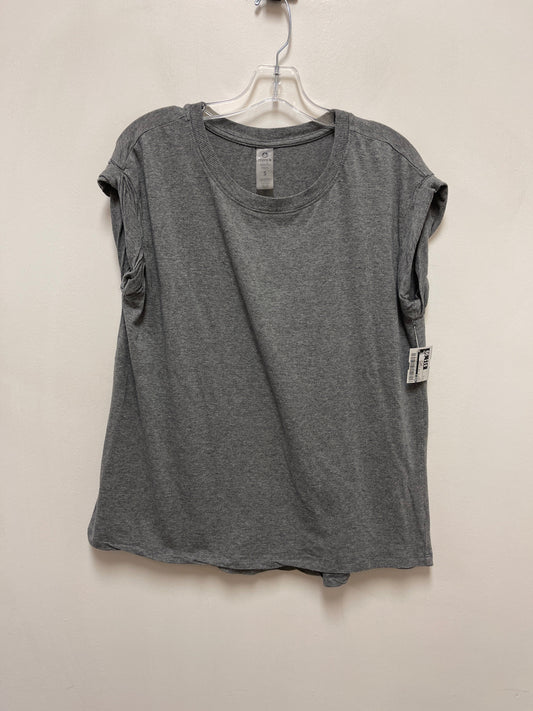 Athletic Top Short Sleeve By Mono B In Grey, Size: S