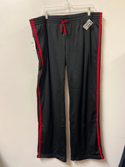 Athletic Pants By Danskin In Black & Red, Size: 20