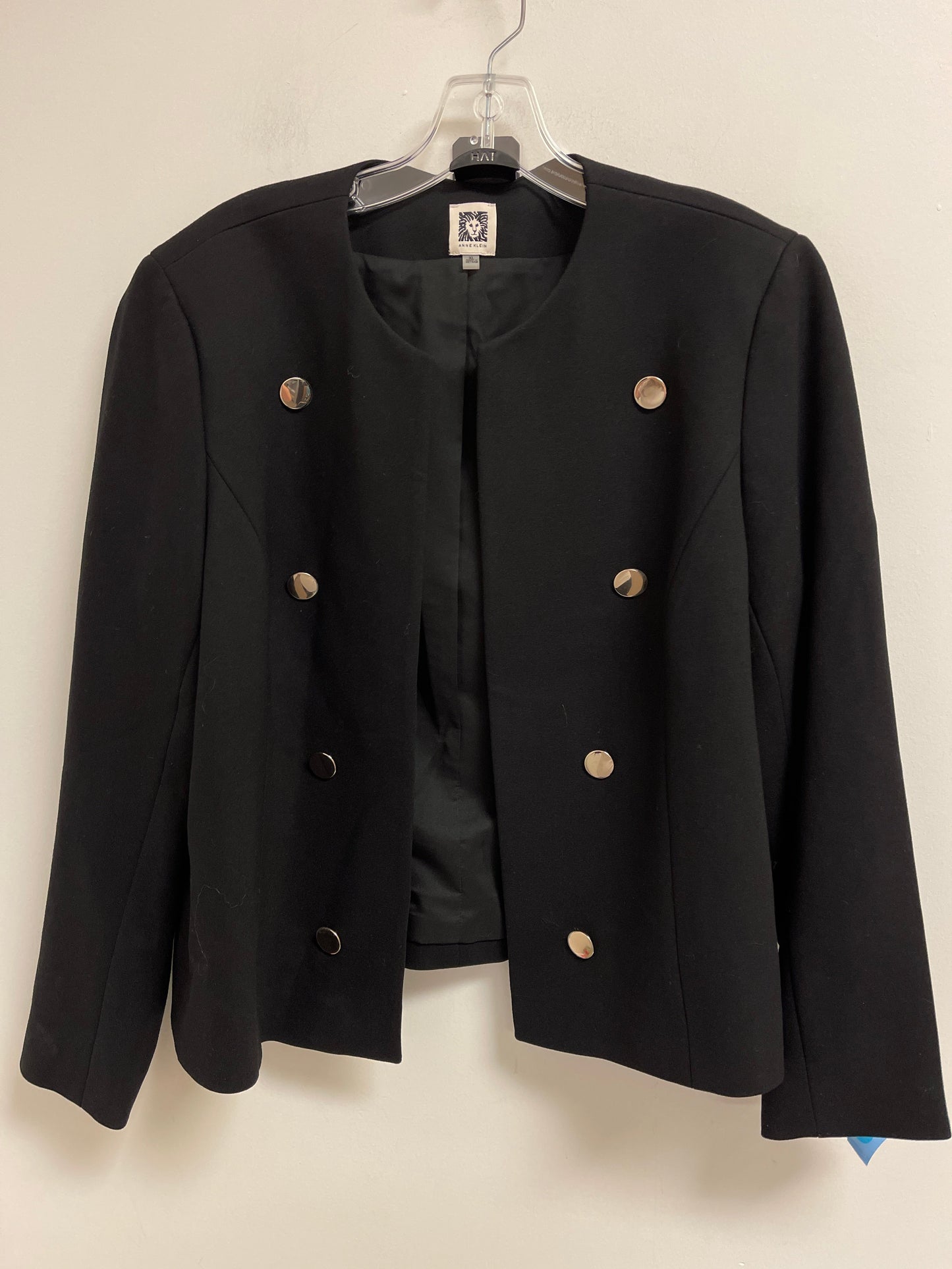 Blazer By Anne Klein In Black, Size: Xl