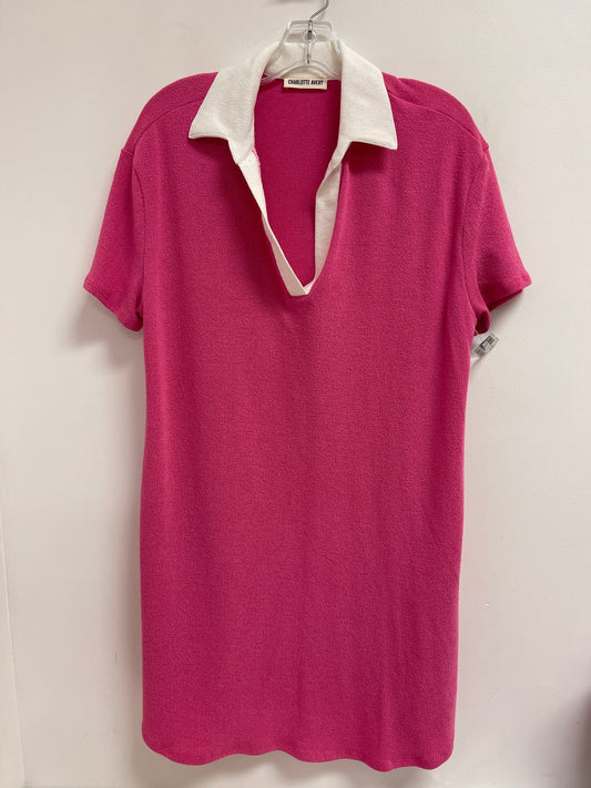 Dress Casual Midi By Clothes Mentor In Pink, Size: L