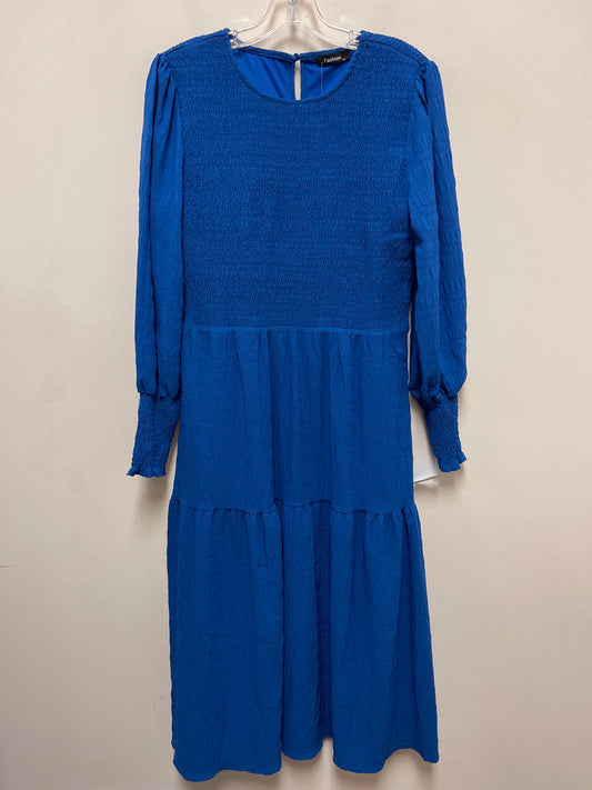 Dress Casual Maxi By Clothes Mentor In Blue, Size: Xl