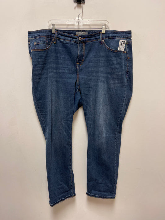 Jeans Straight By Torrid In Blue Denim, Size: 22