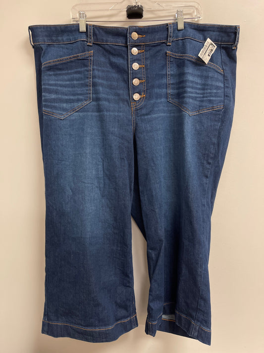 Jeans Straight By Torrid In Blue Denim, Size: 24