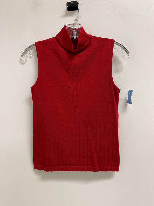 Top Sleeveless By Clothes Mentor In Red, Size: M