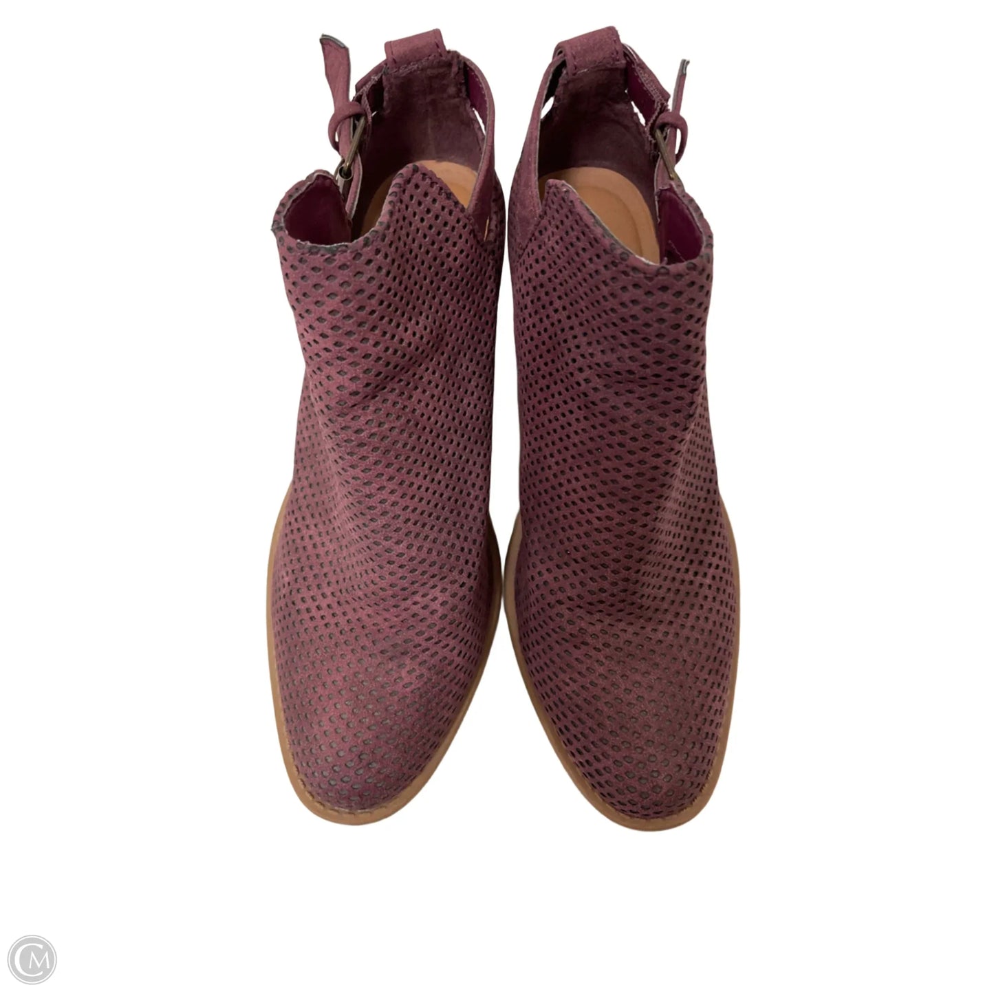 Boots Ankle Heels By Qupid In Purple, Size: 9