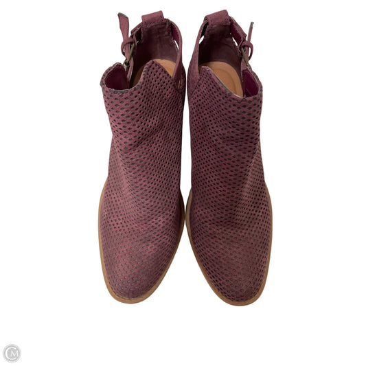 Boots Ankle Heels By Qupid In Purple, Size: 9