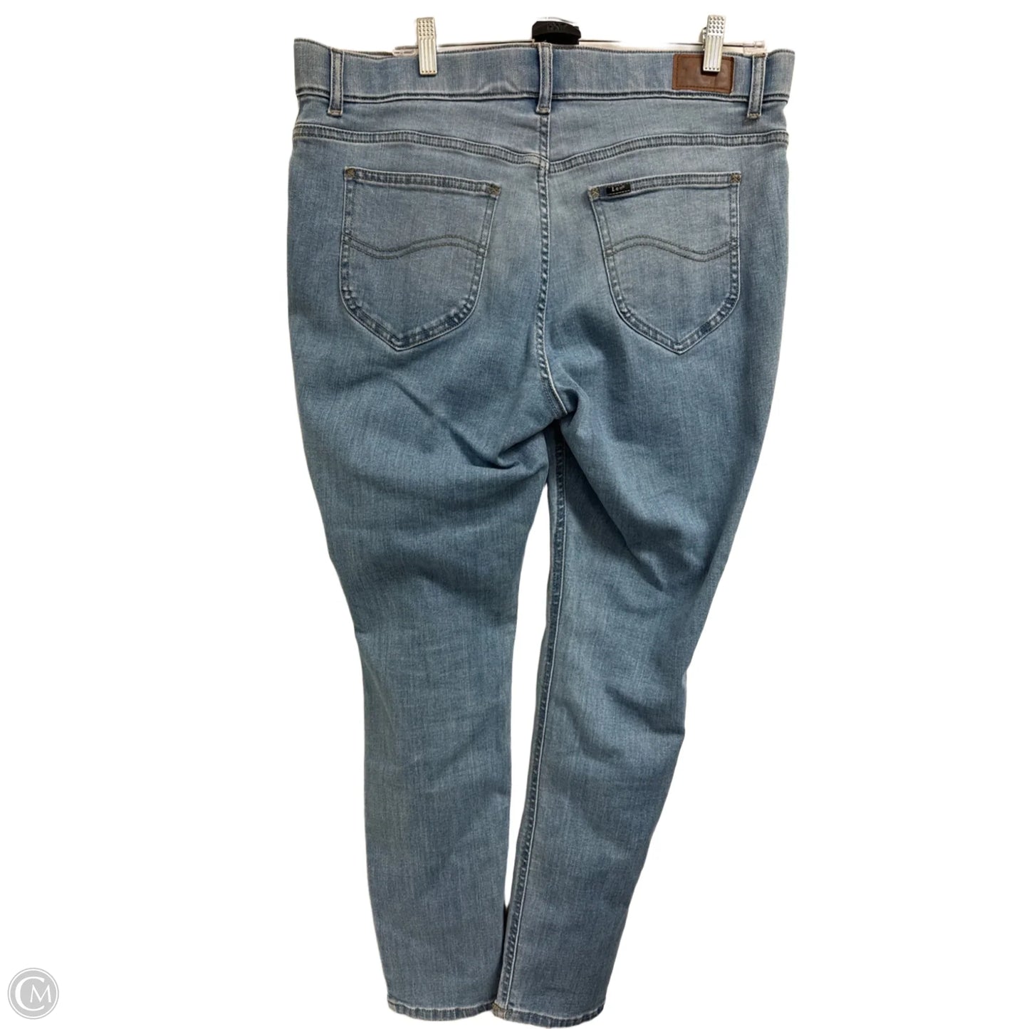 Jeans Skinny By Lee In Blue Denim, Size: 18