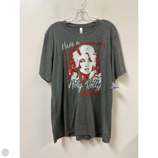 Top Short Sleeve By Clothes Mentor In Grey, Size: Xl