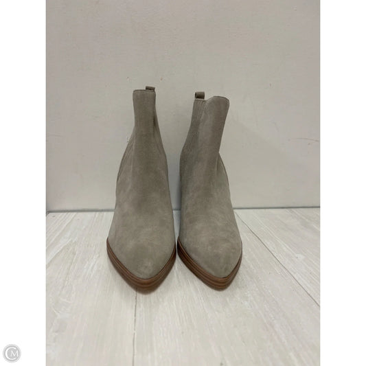 Boots Leather By Marc Fisher In Grey, Size: 8.5