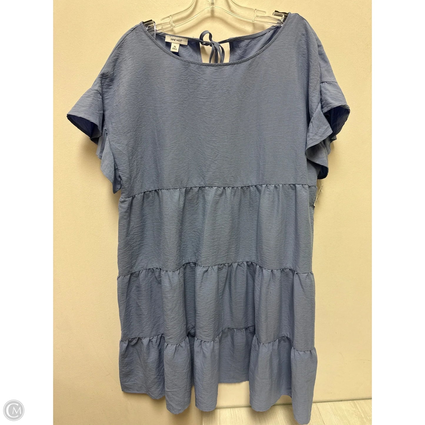 Dress Casual Midi By Nine West In Blue, Size: Xl