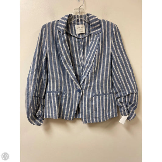 Blazer By Love Tree In Blue & White, Size: M