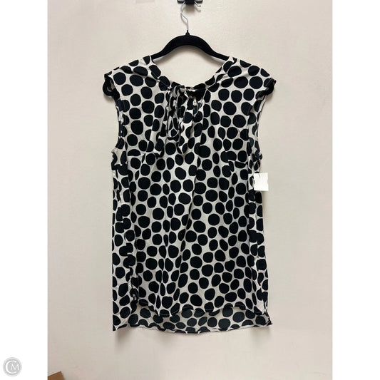 Top Sleeveless By Merona In Black & White, Size: Xl