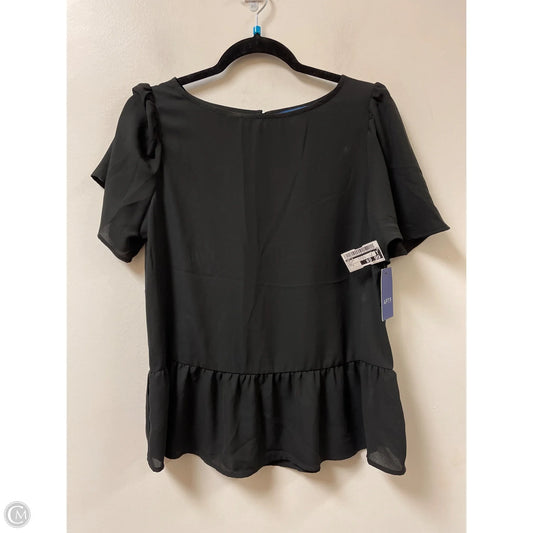 Top Short Sleeve By Apt 9 In Black, Size: S