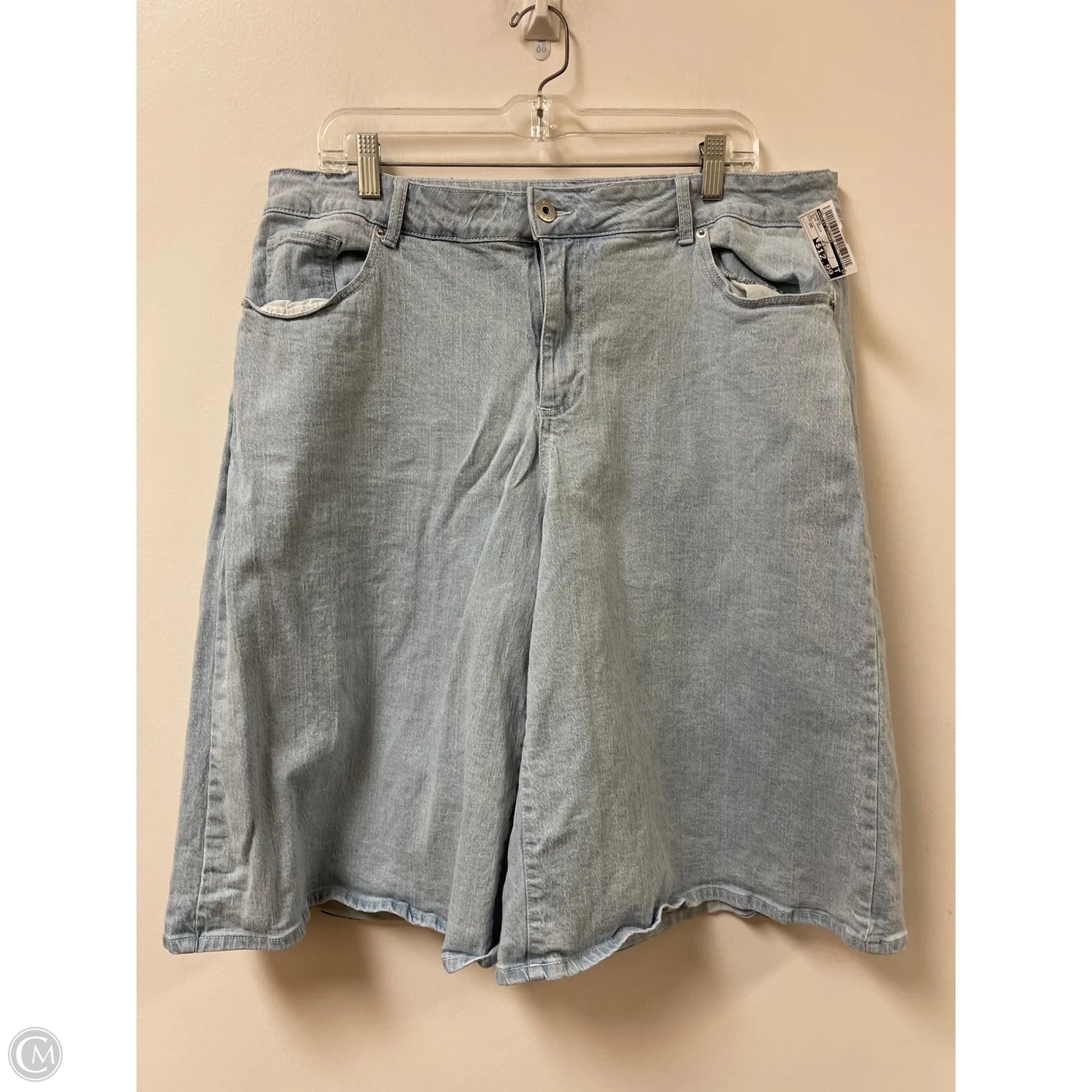 Shorts By Ashley Stewart In Blue Denim, Size: 20