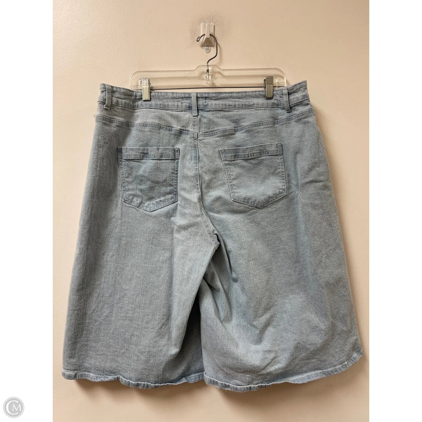 Shorts By Ashley Stewart In Blue Denim, Size: 20